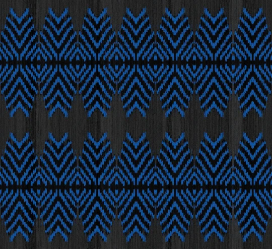 Guy Masureel INT1103 Intact Akono Blue - tapeta tekstylna geometryczna ikat