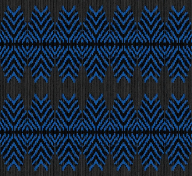 Guy Masureel INT1103 Intact Akono Blue - tapeta tekstylna geometryczna ikat
