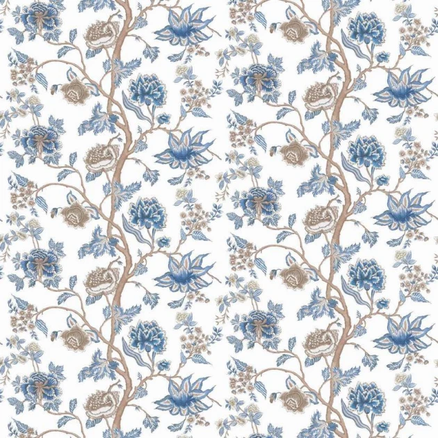 Harlequin HFUP113375 Zamora Indienne Indigo/Birch - tapeta w roślinny ornament