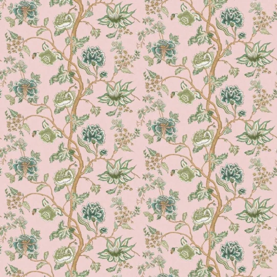 Harlequin HFUP113376 Zamora Indienne Blush/Forest - tapeta w roślinny ornament