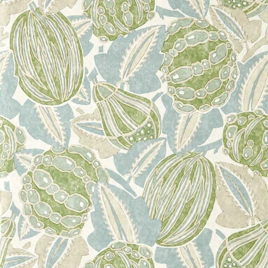 Harlequin HFUP113358 Zamora Zenith Pine/Seaglass - tapeta w owoce kakaowca