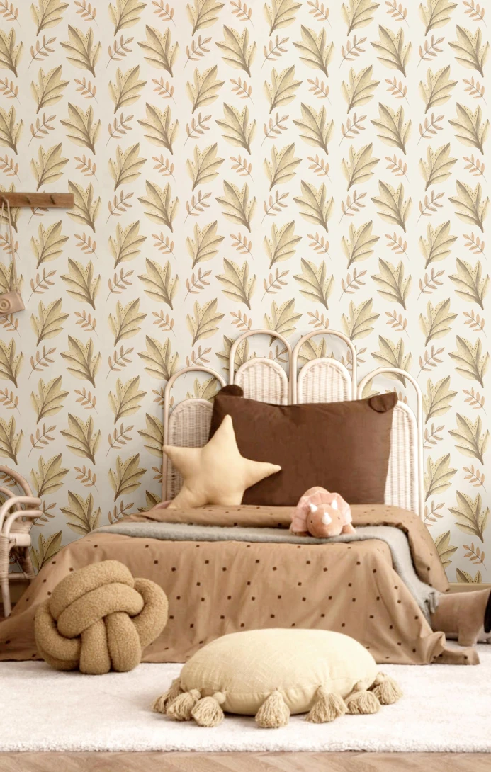 Cristiana Masi 4417 Momi Leafy - tapeta dziecięca w liście