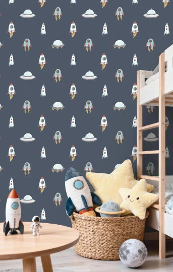 Cristiana Masi 4425 Momi Rocket - tapeta dziecięca w rakiety