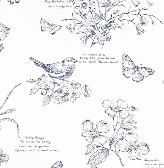 Tapeta Ralph Lauren Signature Papers PRL031/01 Nature Study Toile - Elderberry