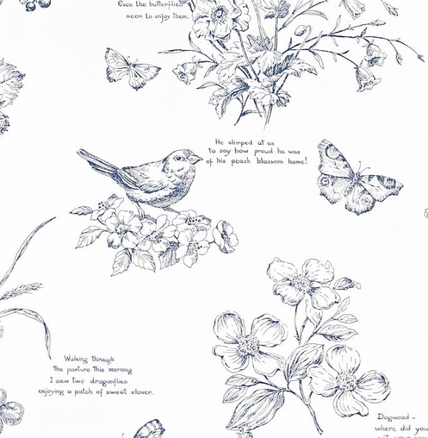 Tapeta Ralph Lauren Signature Papers PRL031/01 Nature Study Toile - Elderberry