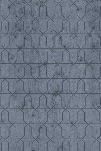 Arte 37612 Metal X Signum Domus - tapeta geometryczna na metalicznym tle