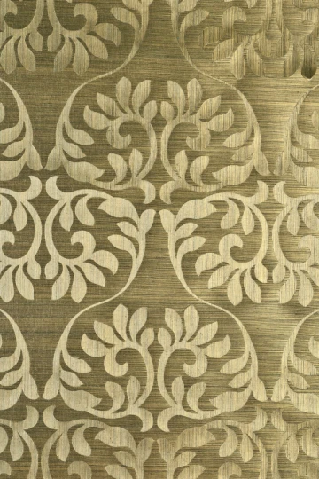 Arte 49053 Heliodor Leaf - tapeta w ornamenty roślinne z sizalu