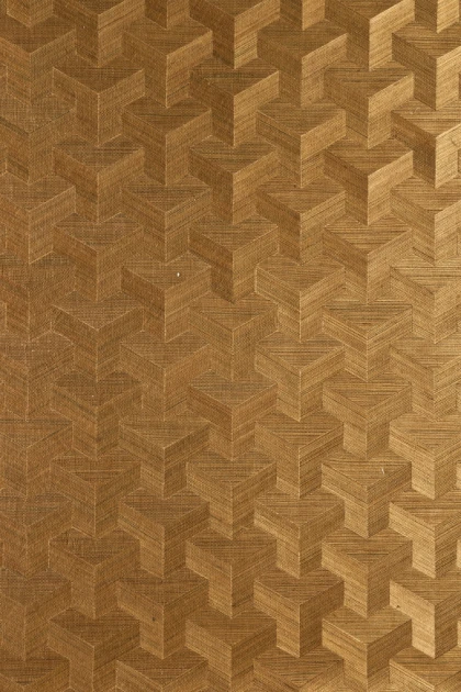 Arte 49004 Heliodor Cube - tapeta geometryczna 3D z sizalu
