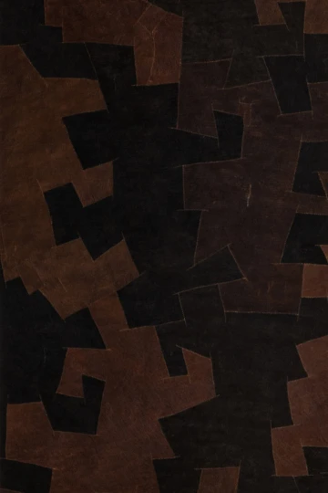 Arte pan. 134 Bark Cloth Black brown bark/3001 - tapeta w patchwork z kory drzewa