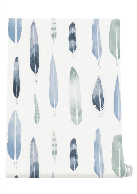 Tapeta Mini Moderns Feathers AZDPT024CB Chalkhill Blue
