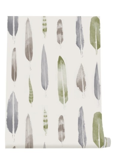 Tapeta Mini Moderns Feathers AZDPT024BL British Lichen