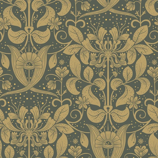 Midbec MB83125 Hjarterum Eva - tapeta w ornamenty roślinne