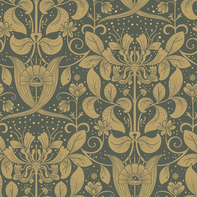 Midbec MB83125 Hjarterum Eva - tapeta w ornamenty roślinne