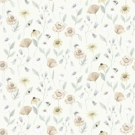 Midbec MB43101 Rosenlycka Blaklocka - tapeta w kwiaty