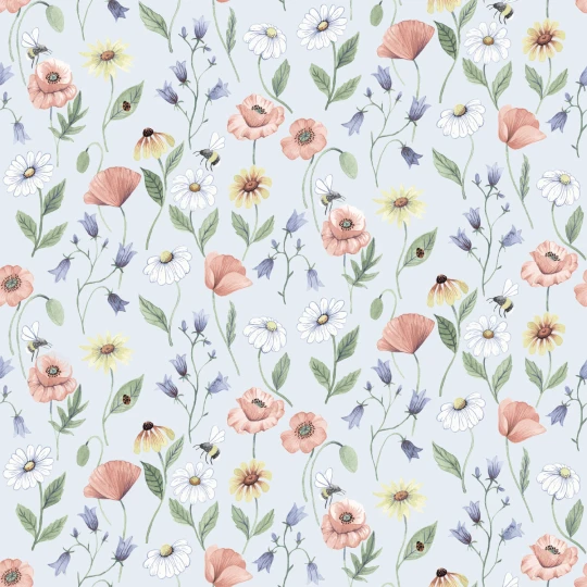 Midbec MB43104 Rosenlycka Blaklocka - tapeta w kwiaty
