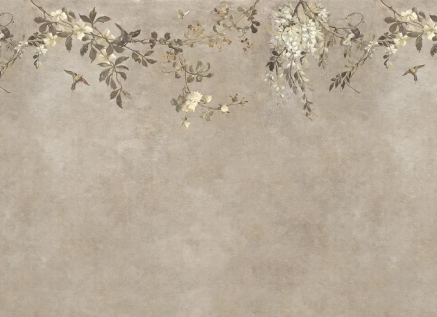 Sandberg S10811 Villa Como Nico Beige - mural z roślinną pergolą