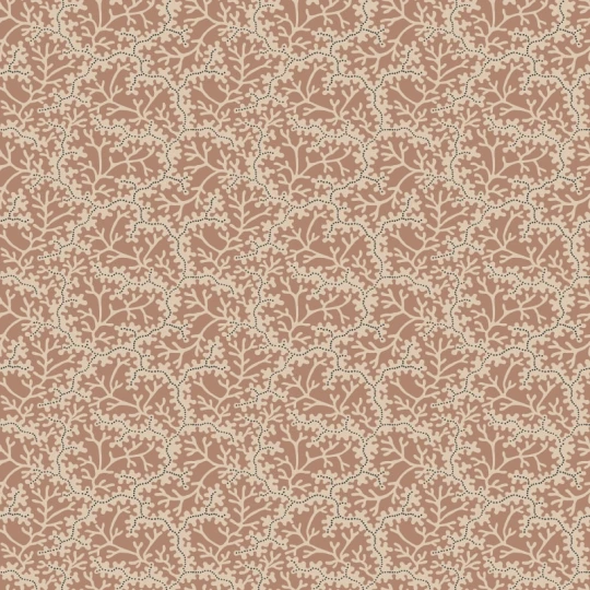 Sandberg S10672 Villa Como Coral Terracotta - tapeta roślinna