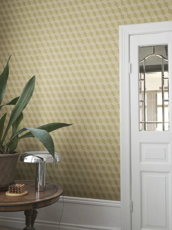 Sandberg S10691 Villa Como Chiara Honey - mural geometryczny 3D retro