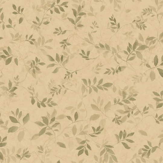 Sandberg S10676 Villa Como Mila Olive Green - tapeta w gałązki i liście