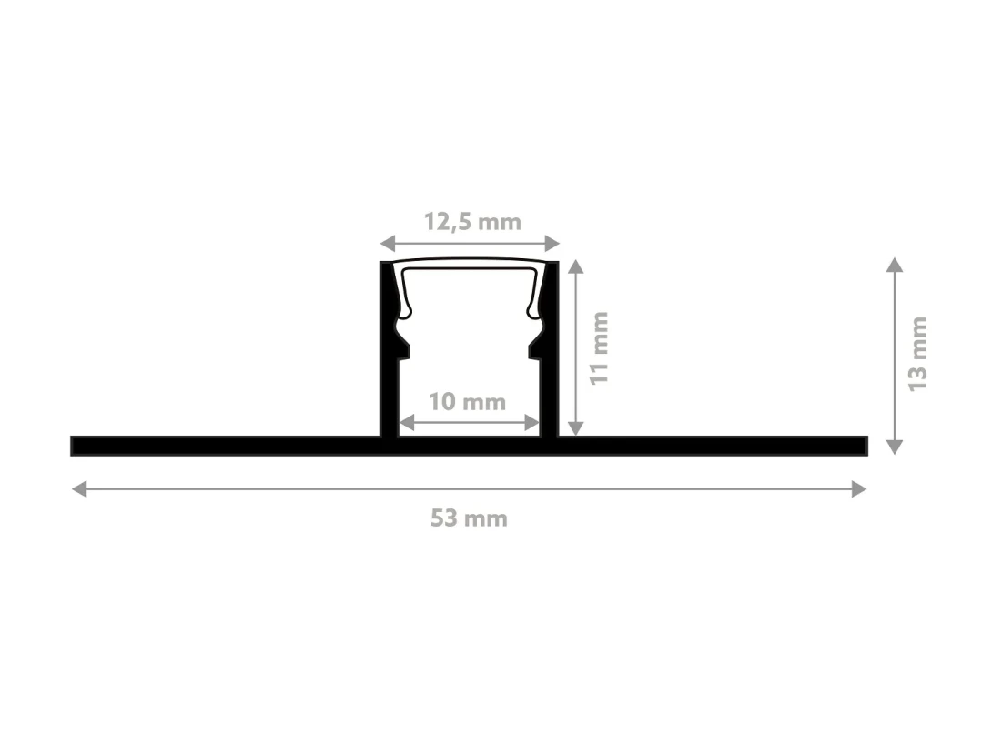 Aluminiowy profil ścienny Mardom LED LLP1