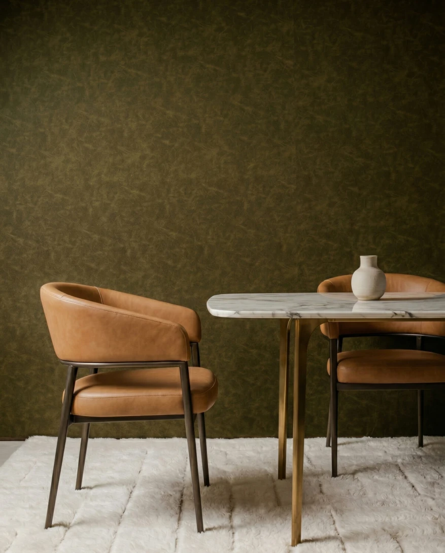 Dutch Walltextile Company 43 Solace Serene - tapeta imitująca skórę