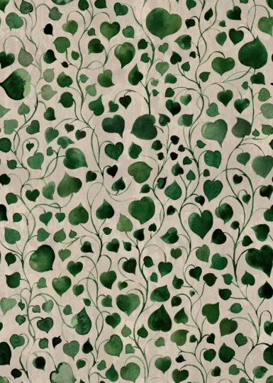 Rebel Walls R22066 Botanical Gardens Eternal Vine Green - mural w liście i pnącza