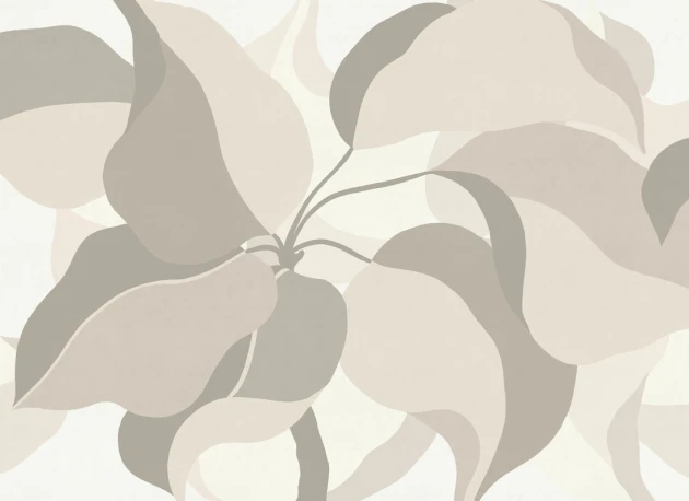 Rebel Walls R22077 Botanical Gardens Grand Verdant Beige - mural w liście
