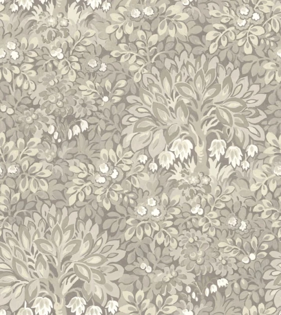 Rebel Walls R21673 Botanical Gardens Flower Tree Beige - mural w ornament z drzewami