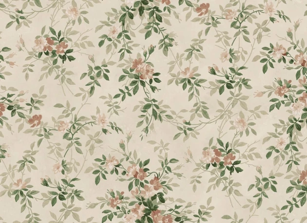 Rebel Walls R21661 Botanical Gardens Wildflower Vista Beige - mural w ornament kwiatowy
