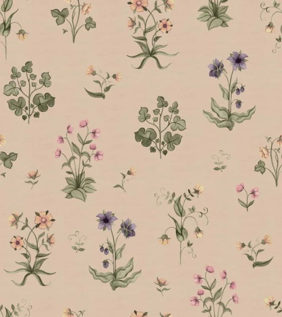 Rebel Walls R22056 Botanical Gardens Timeless Flora Pink - mural botaniczny