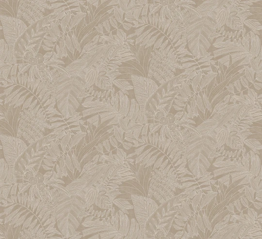 Khroma RAY203 Ray Biome Linen - tapeta w liście
