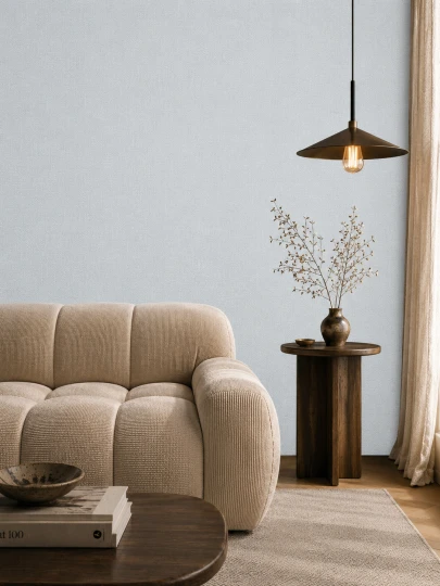 Vinylpex W2992.109.003 Cavo - tapeta obiektowa jak tkanina błękitna