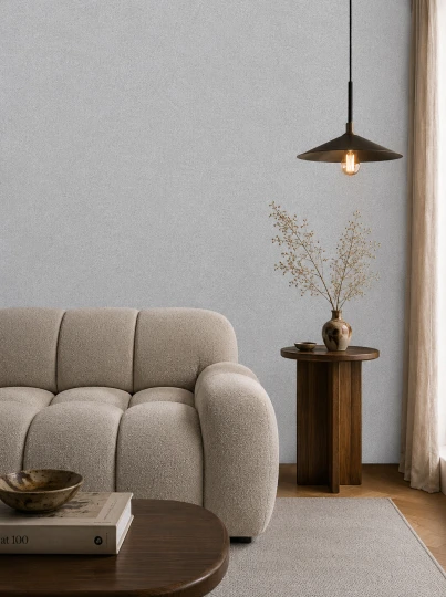 Vinylpex W2992.109.008 Cavo - tapeta obiektowa jak tkanina szara