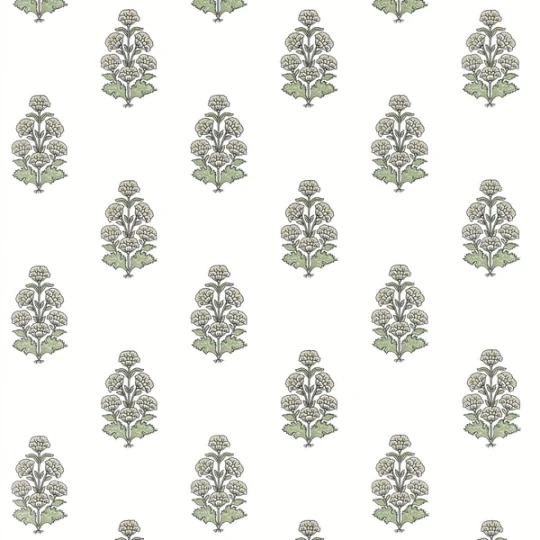 Thibaut T10522 Boxwood Audrey Beige - tapeta roślinna
