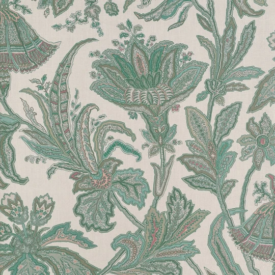 Thibaut T10544 Boxwood Breckenridge Sage - tapeta w jakobiński wzór