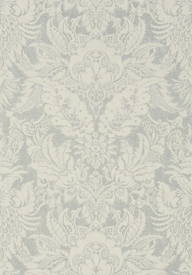 Thibaut T72582 Chestnut Hill Chardonnet Damask Grey - tapeta w ornamenty roślinne