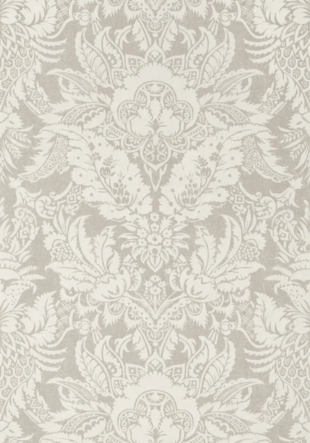 Thibaut T72586 Chestnut Hill Chardonnet Damask Beige - tapeta w ornamenty roślinne
