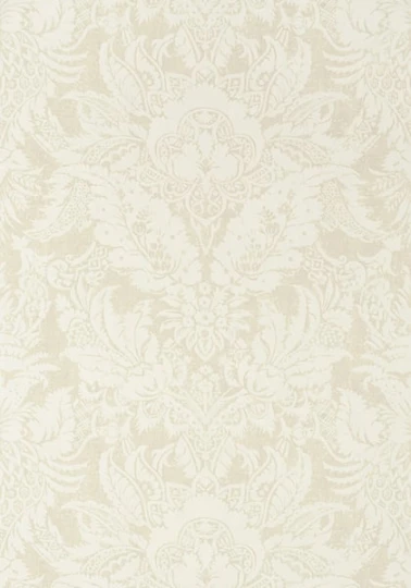 Thibaut T72588 Chestnut Hill Chardonnet Damask Cream - tapeta w ornamenty roślinne