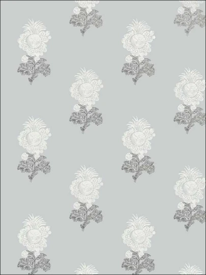 Thibaut T72605 Chestnut Hill Aldith Grey - tapeta w kwiaty