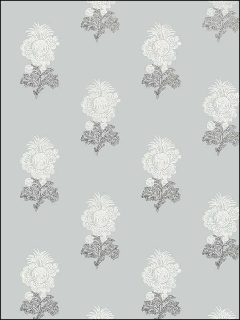 Thibaut T72605 Chestnut Hill Aldith Grey - tapeta w kwiaty
