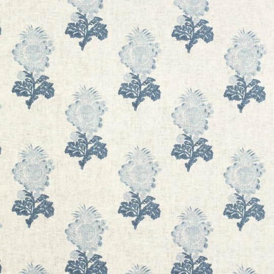 Thibaut T72608 Chestnut Hill Aldith Blue - tapeta w kwiaty