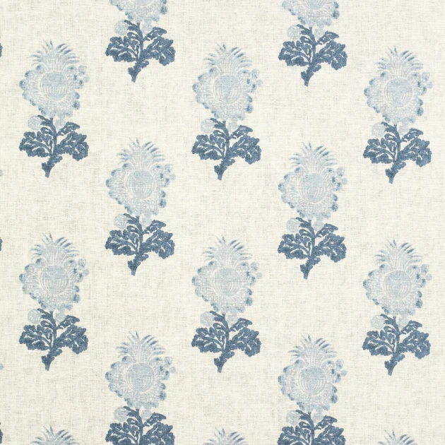 Thibaut T72608 Chestnut Hill Aldith Blue - tapeta w kwiaty