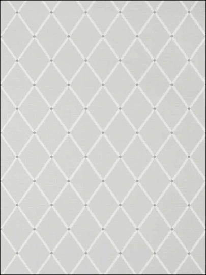 Thibaut T72635 Chestnut Hill Pompton Trellis Grey - tapeta geometryczna w kratownicę