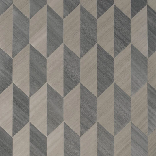 Thibaut T10434 Modern Resource 2 Paragon Charcoal - tapeta geometryczna z forniru drewnianego
