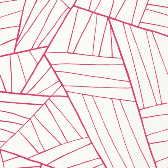 Thibaut T10441 Modern Resource 2 Jordan Magenta on White - tapeta w abstrakcyjne linie