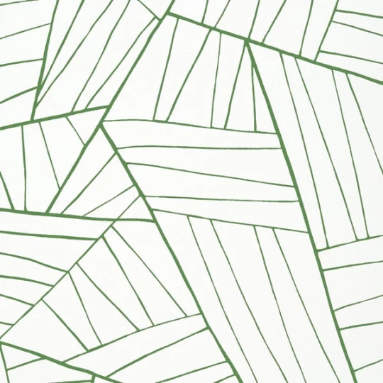 Thibaut T10442 Modern Resource 2 Jordan Emerald on White - tapeta w abstrakcyjne linie
