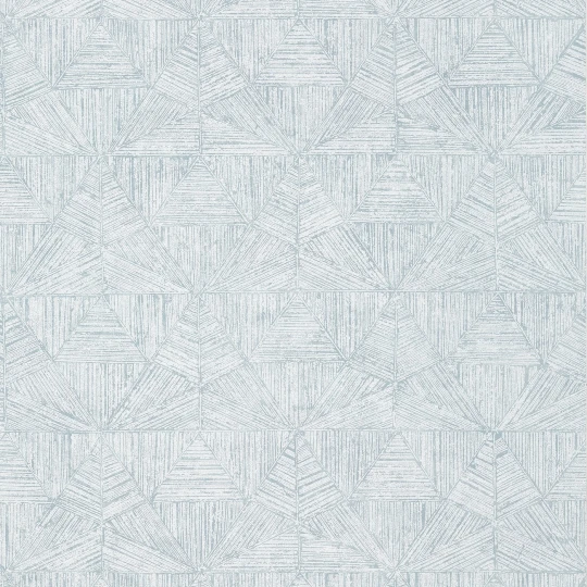 Thibaut T10461 Modern Resource 2 Crystalla Soft Blue - tapeta strukturalna w trójkąty