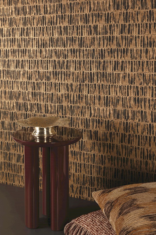 Khroma ERO303 Erosion Erosio Gold - tapeta abstrakcyjna