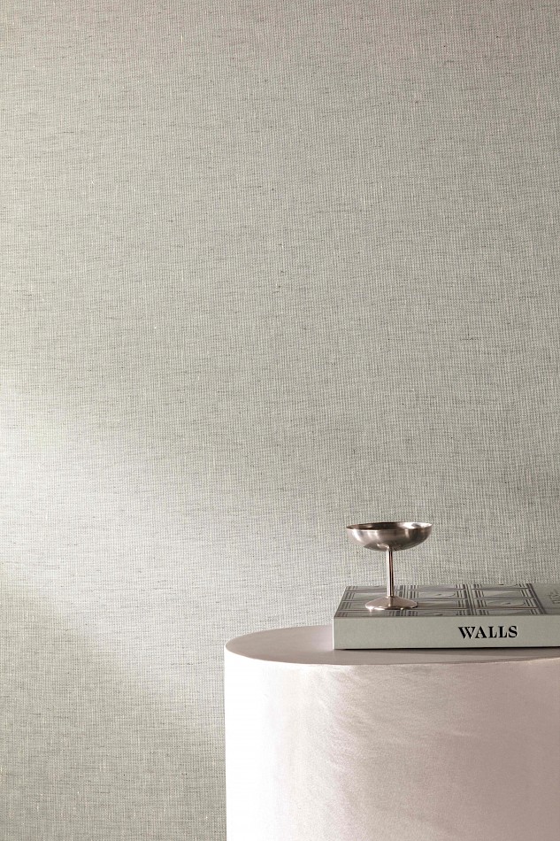 Khroma BLONE701 Erosion Flax White - tapeta lniana