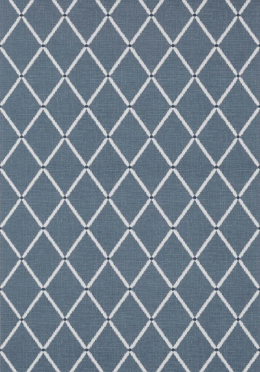 Thibaut T72634 Chestnut Hill Pompton Trellis Navy - tapeta geometryczna w kratownicę